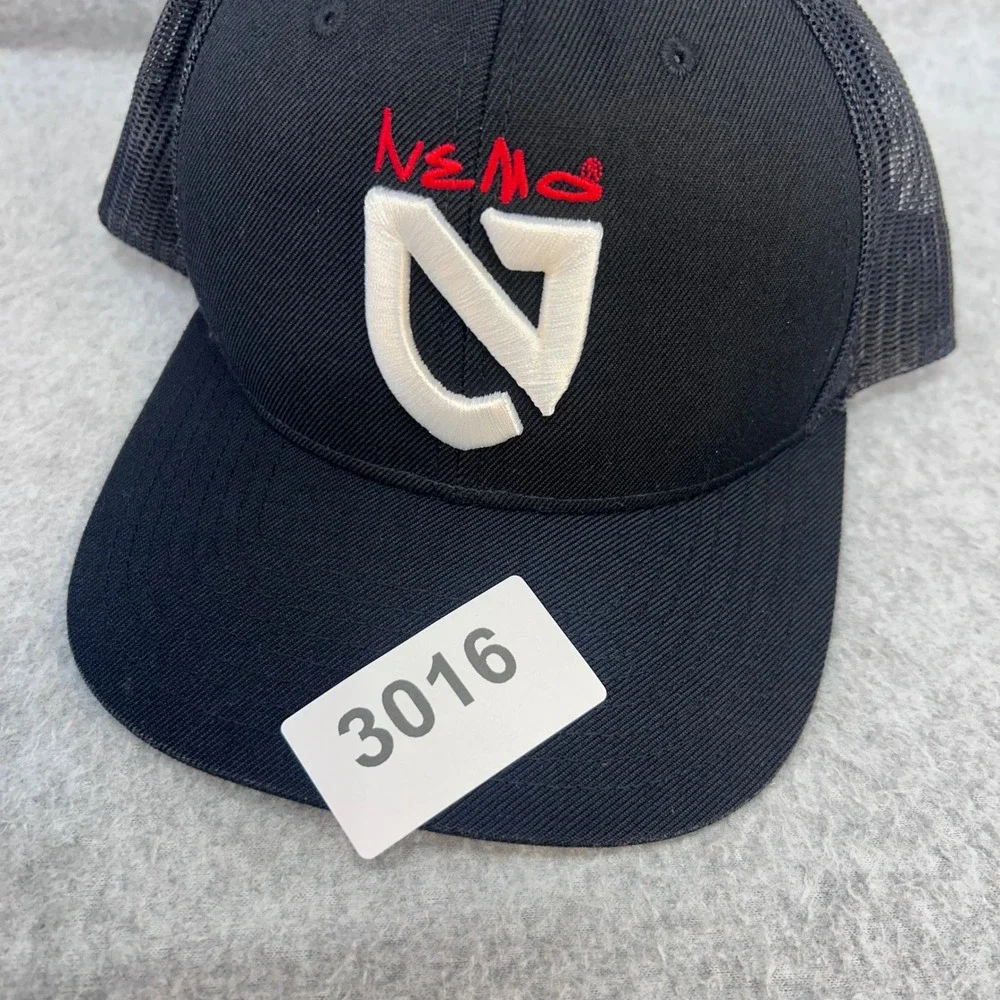 Nemo Logo Mens Black Nemo Equipment Trucker Hat Snapback Mesh Cap OSFM